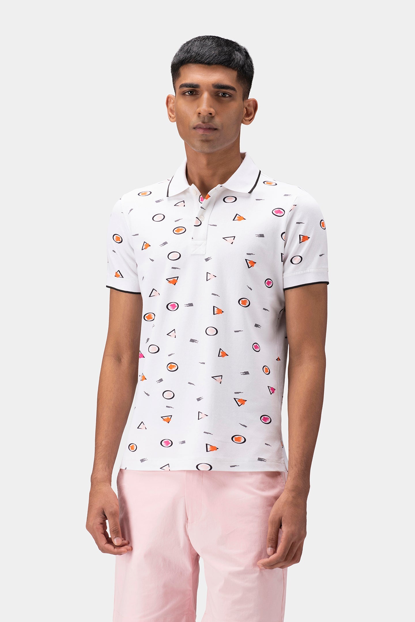 Floral Iconography Men Polo Shirt