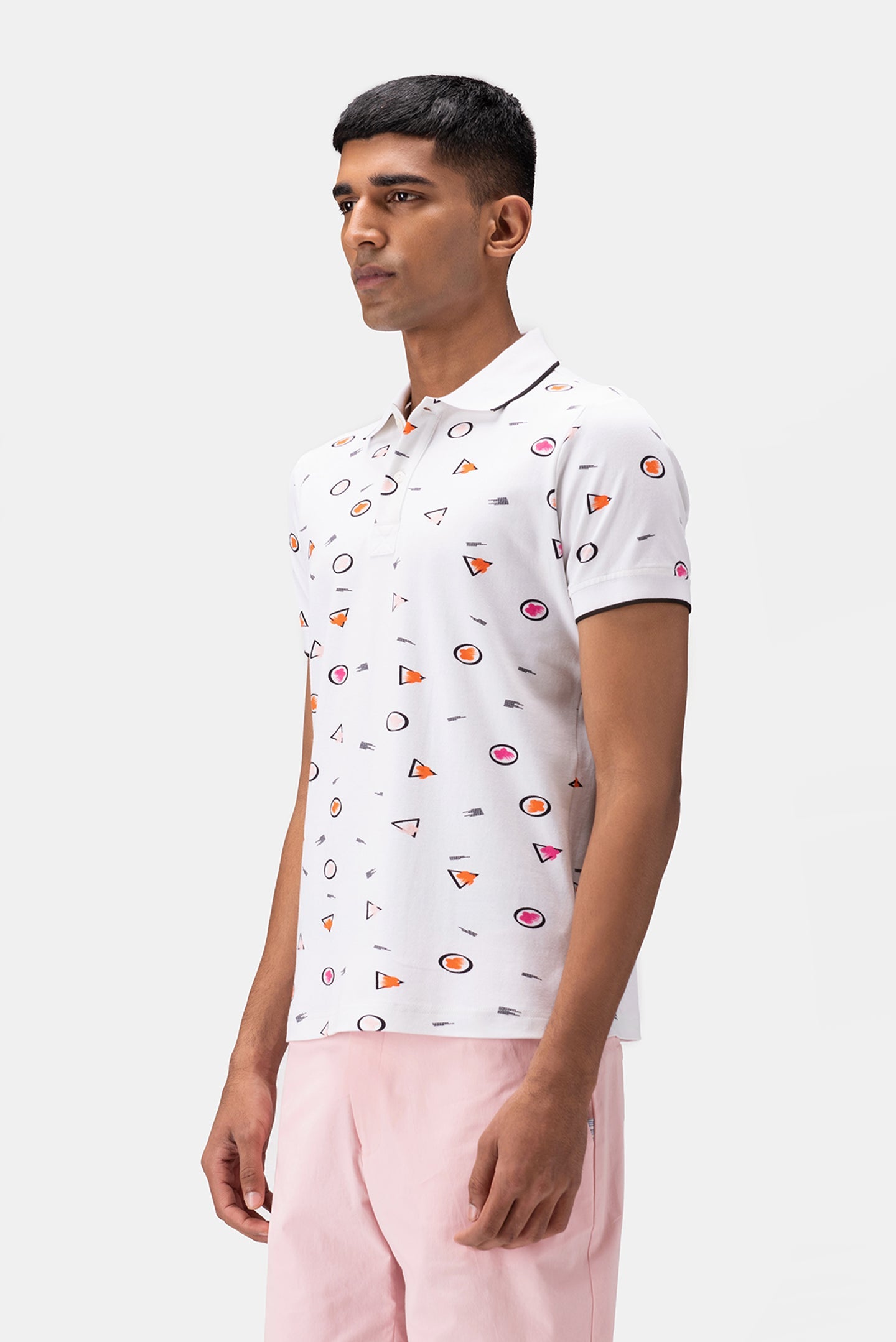 Floral Iconography Men Polo Shirt