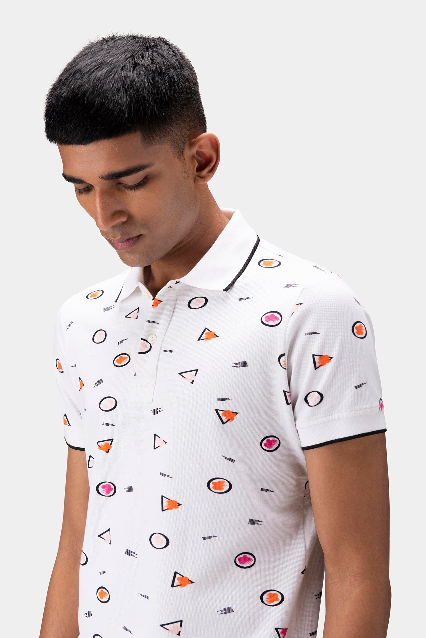 Floral Iconography Men Polo Shirt
