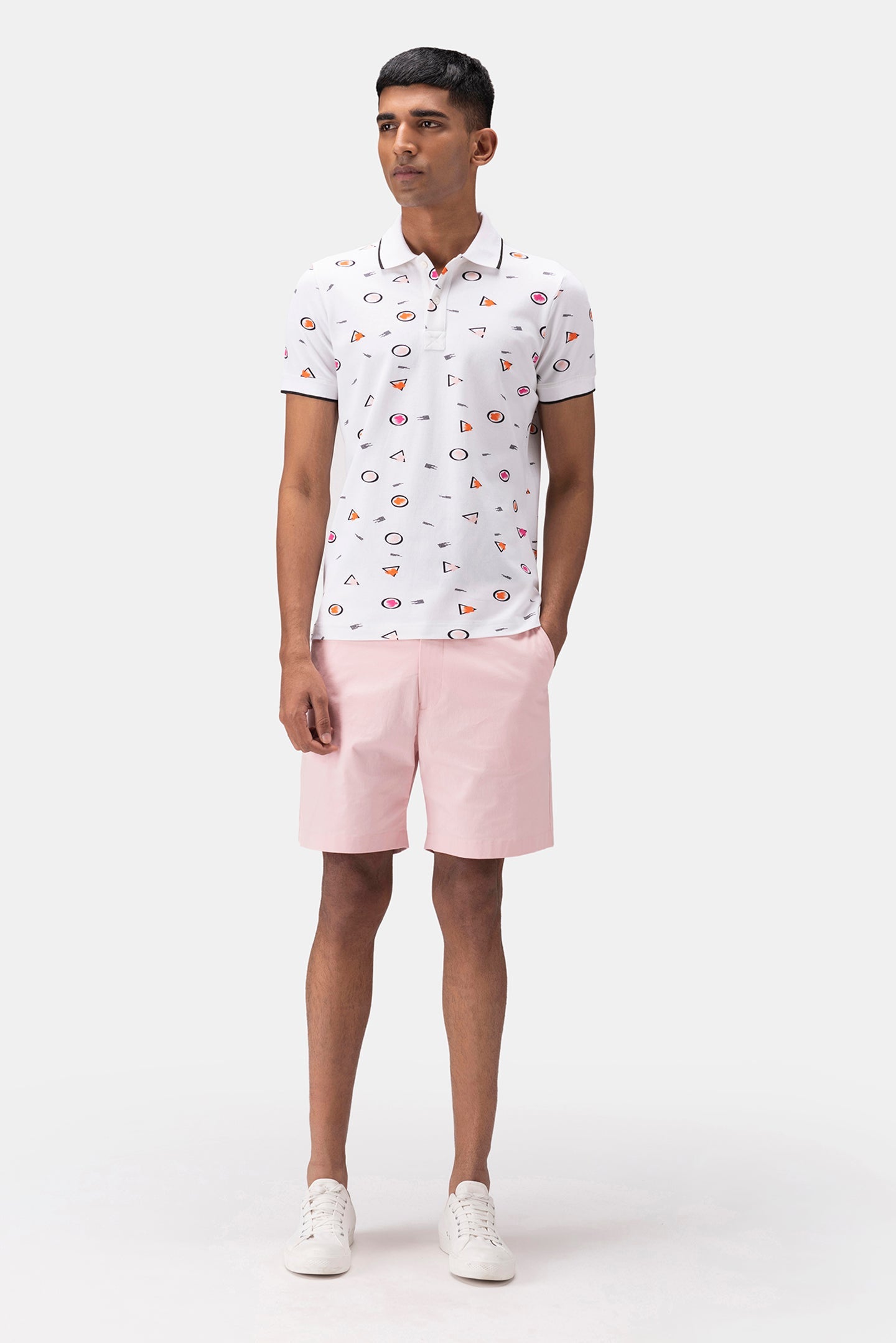 Floral Iconography Men Polo Shirt