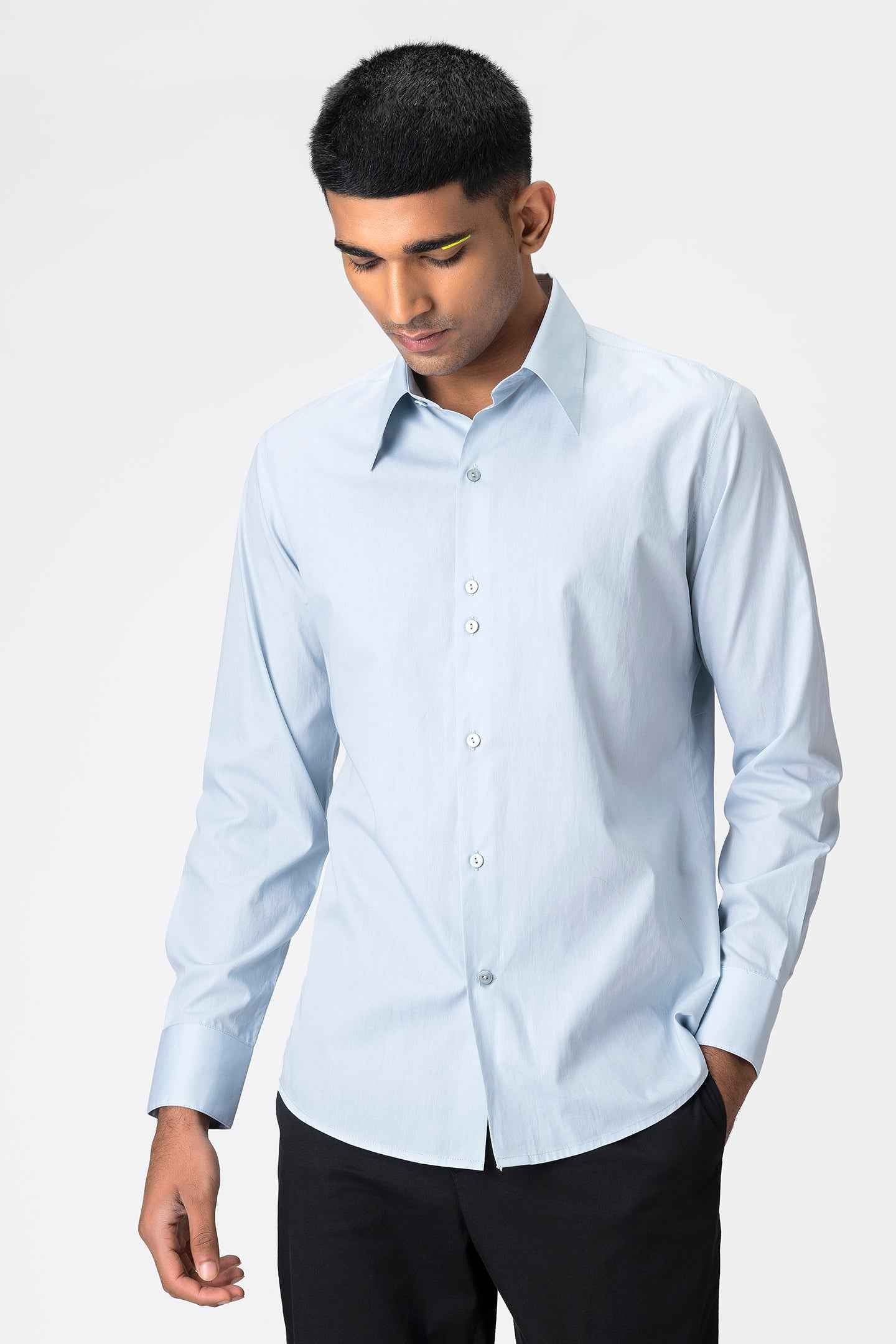 Classic Light Blue Formal Shirt for Men