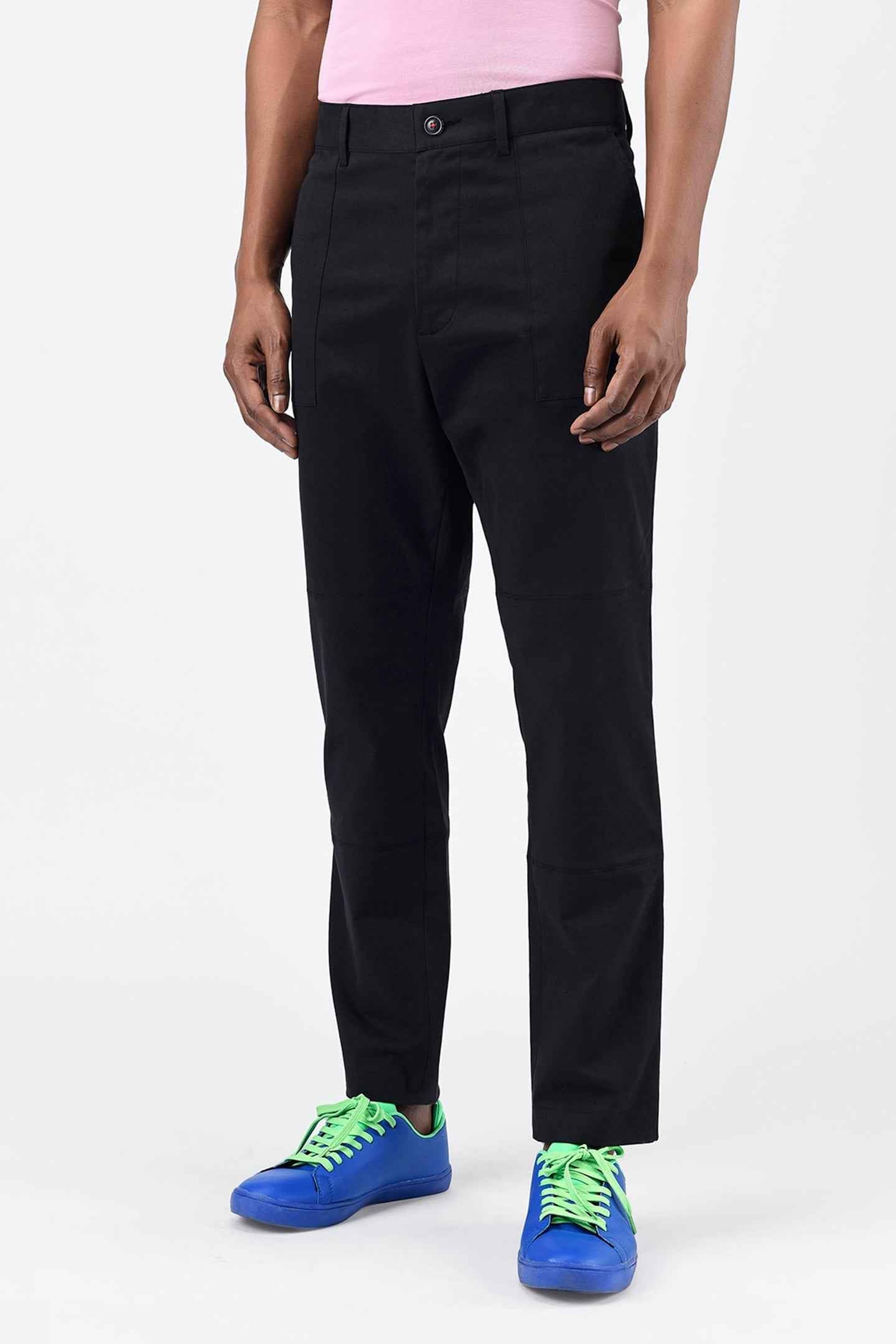 Men Regular Fit Trousers with Special Details