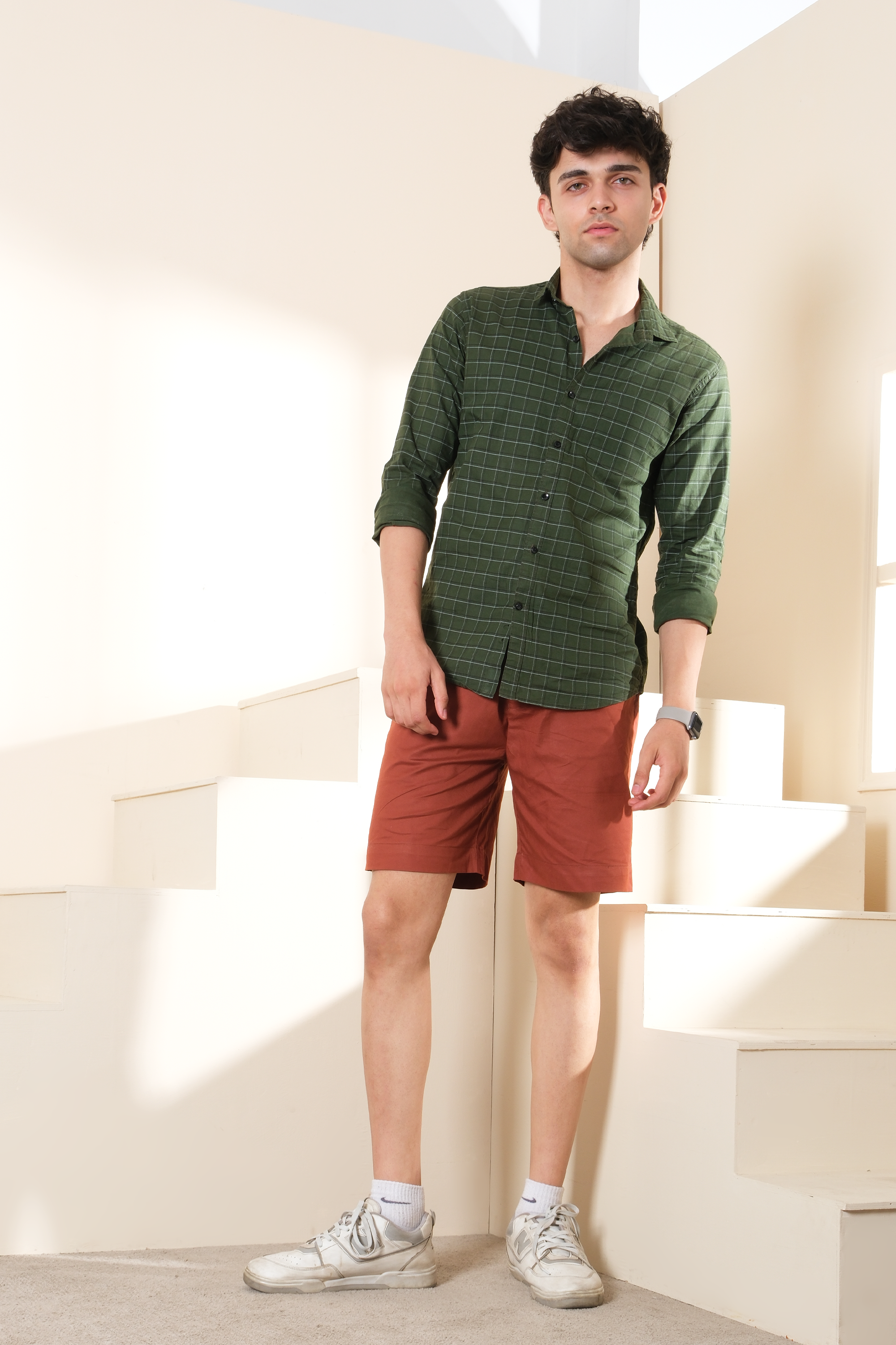Casual Mens Shorts Rust