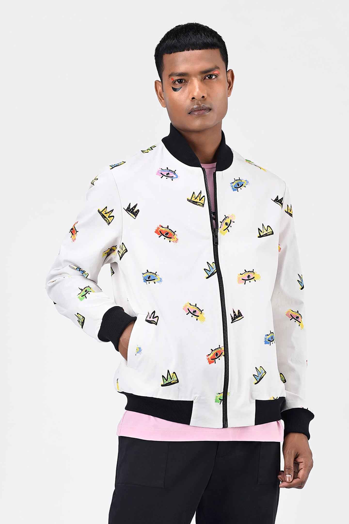 Printed Men Bomber Jacket