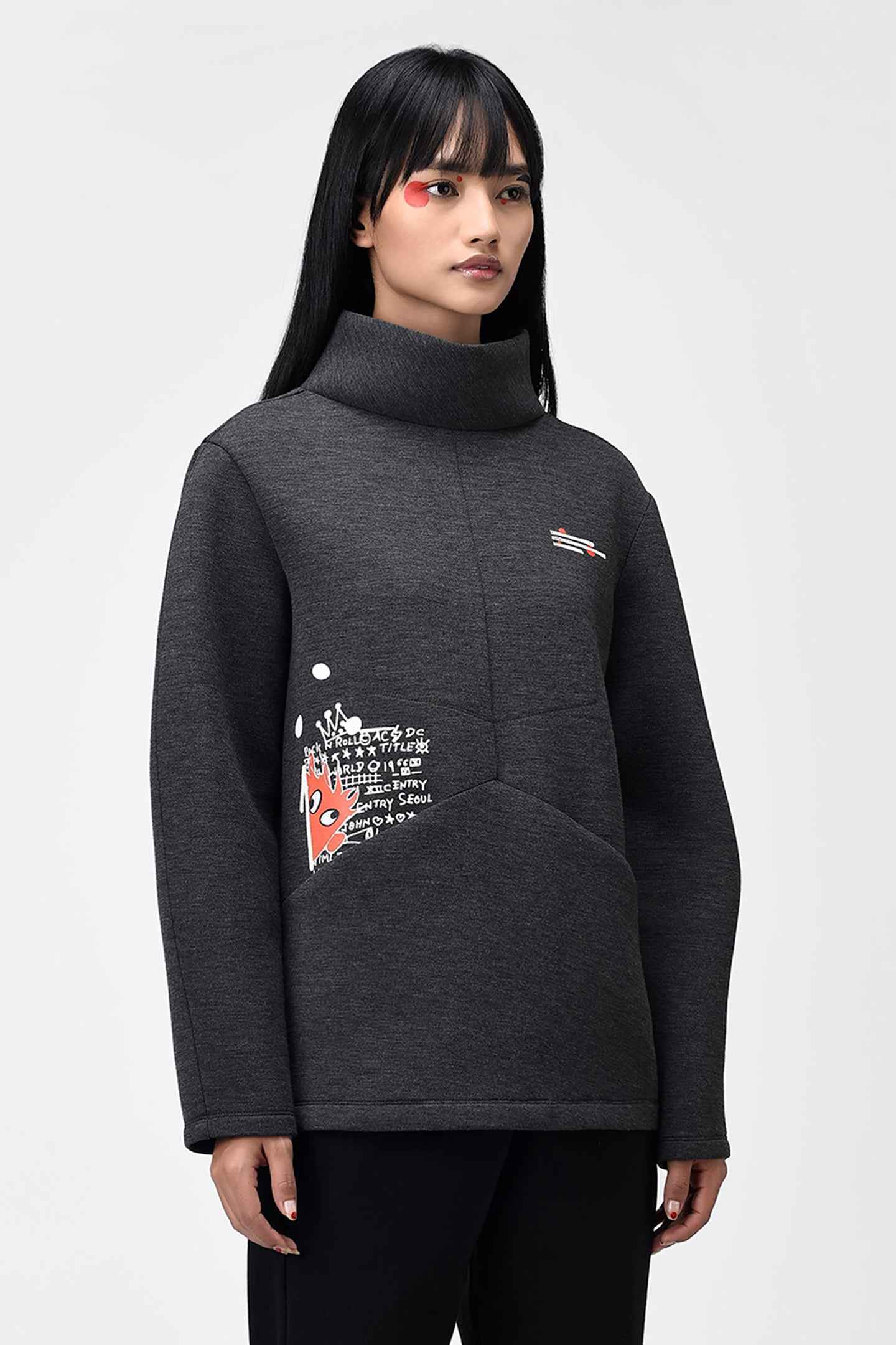 Paris To Delhi Printed Women Sweatshirt