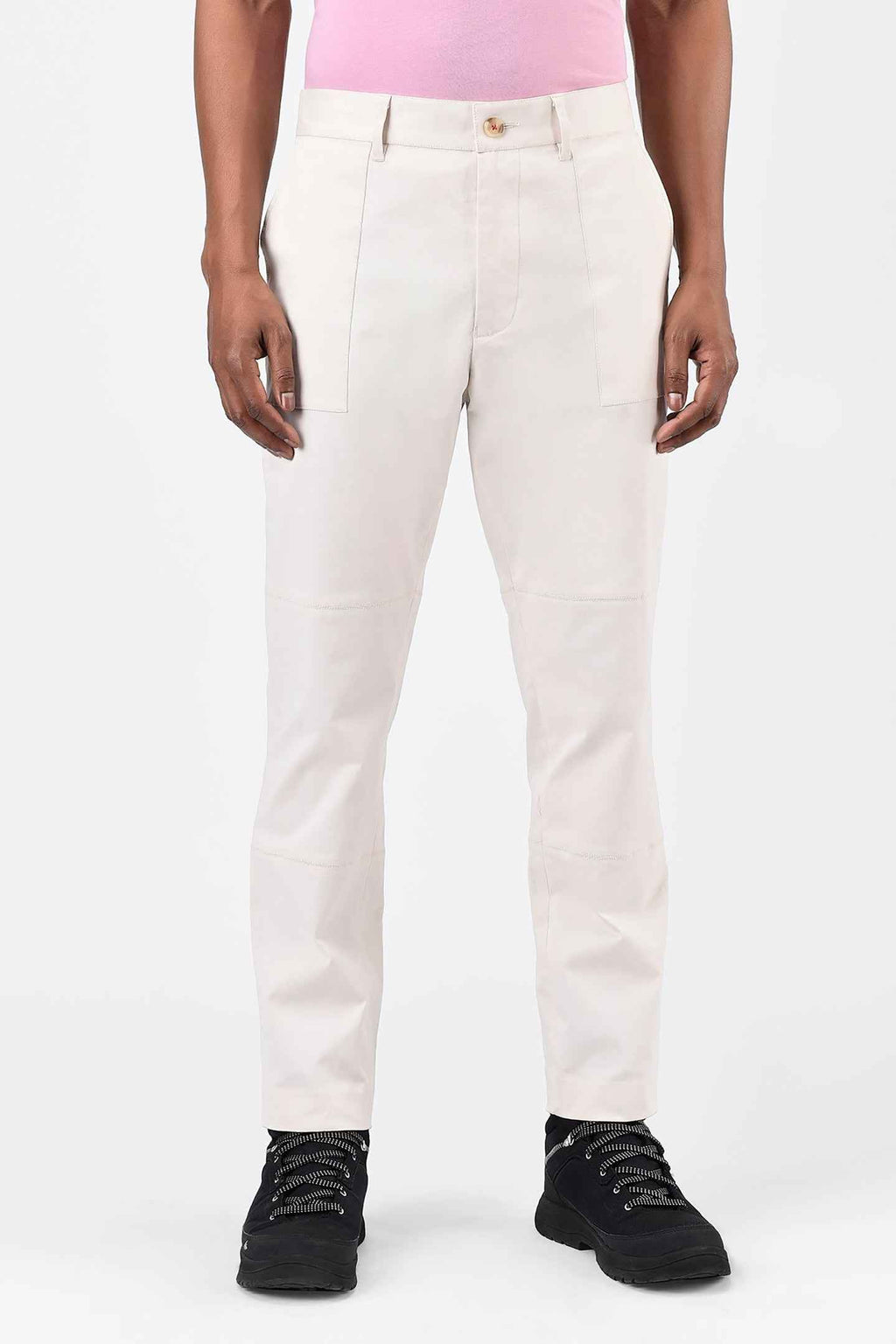 Men Regular Fit Trousers with Special Details