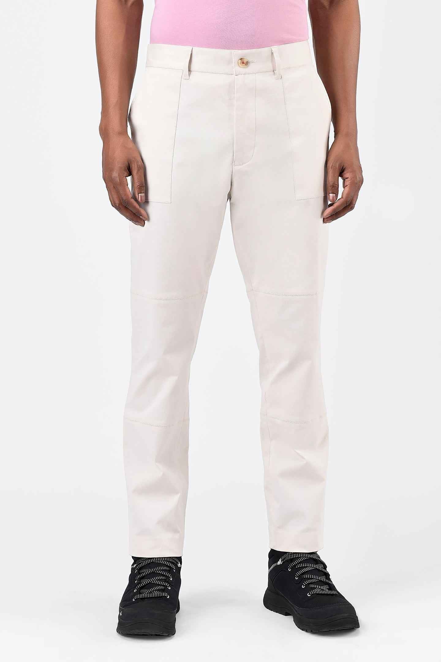 Men Regular Fit Trousers with Special Details