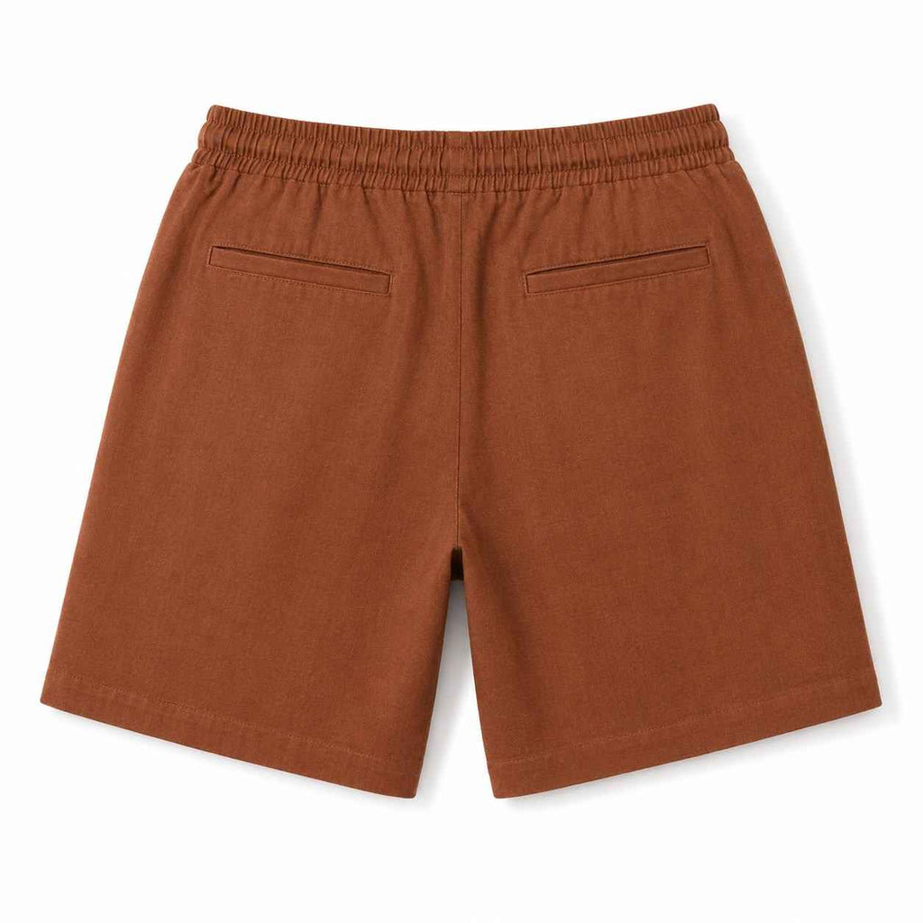 Joe Marzi Men's Linen Drawstring Shorts – Rust
