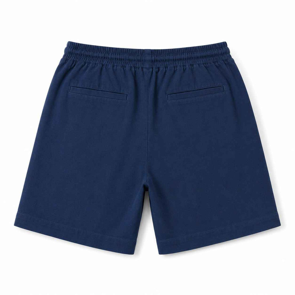 Joe Marzi Men's Linen Drawstring Shorts – Navy Blue