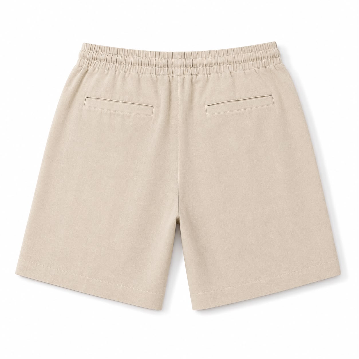 Joe Marzi Men's Linen Drawstring Shorts – Beige