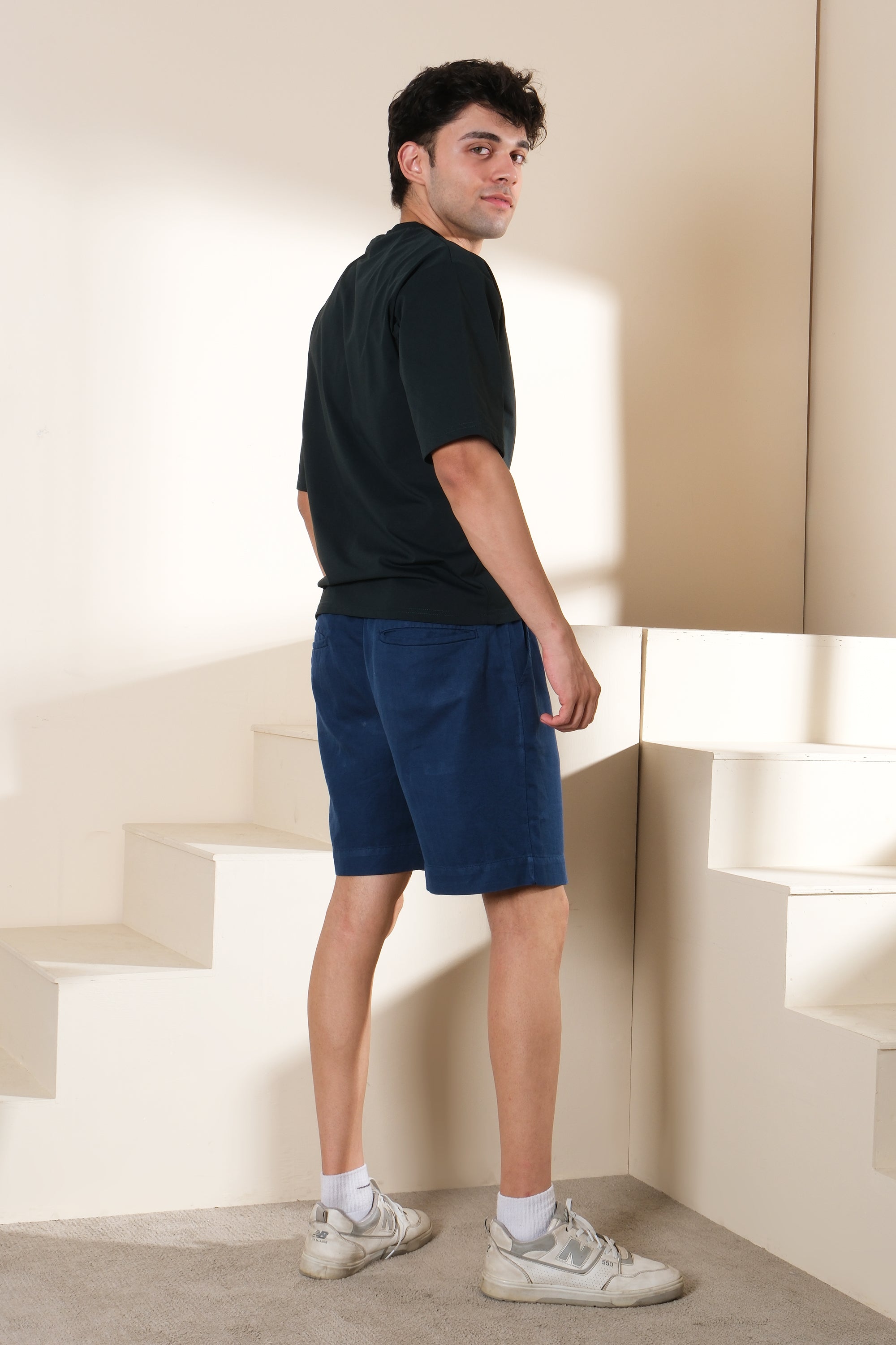 Casual Mens Shorts Blue