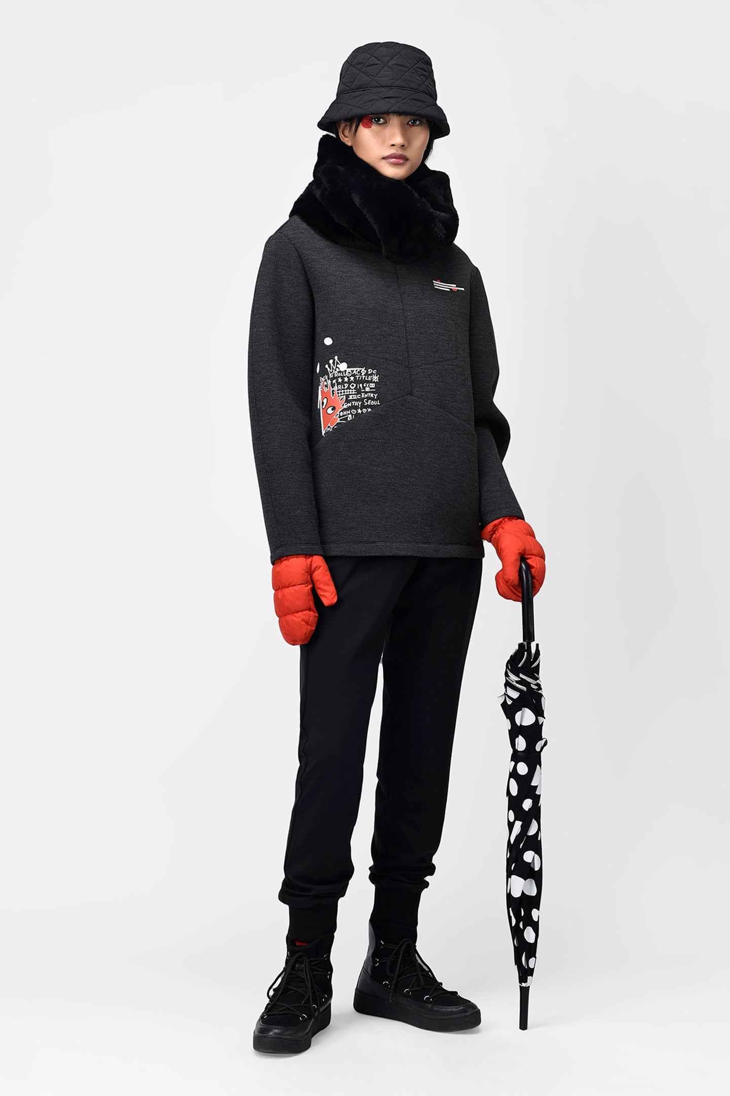 Paris To Delhi Printed Women Sweatshirt