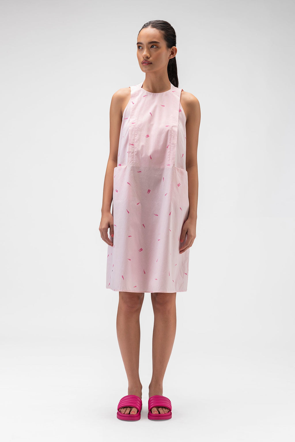 Genes Monogrammed Sleeveless Dress