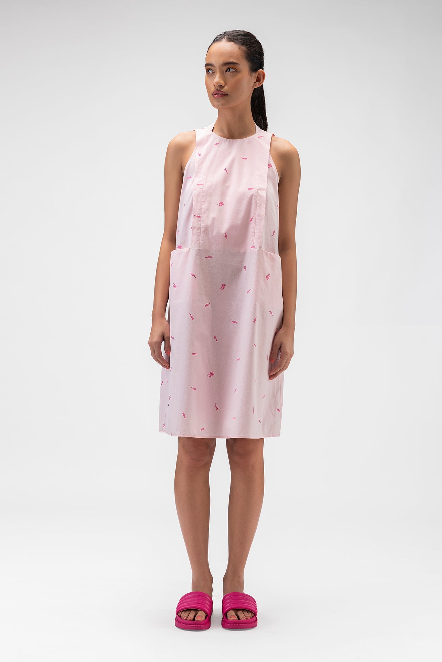 Genes Monogrammed Sleeveless Dress