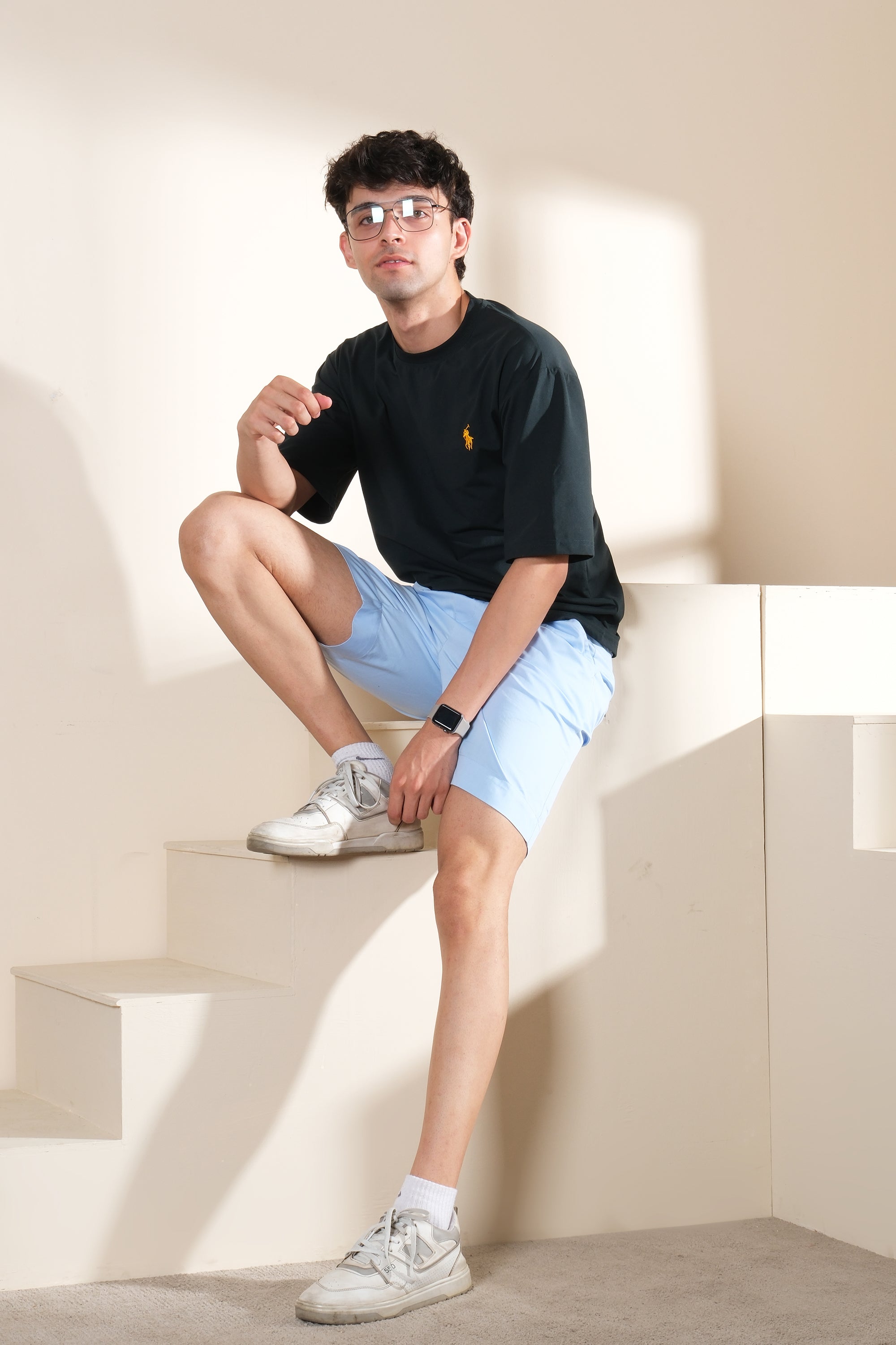 Casual Mens Shorts Sky Blue