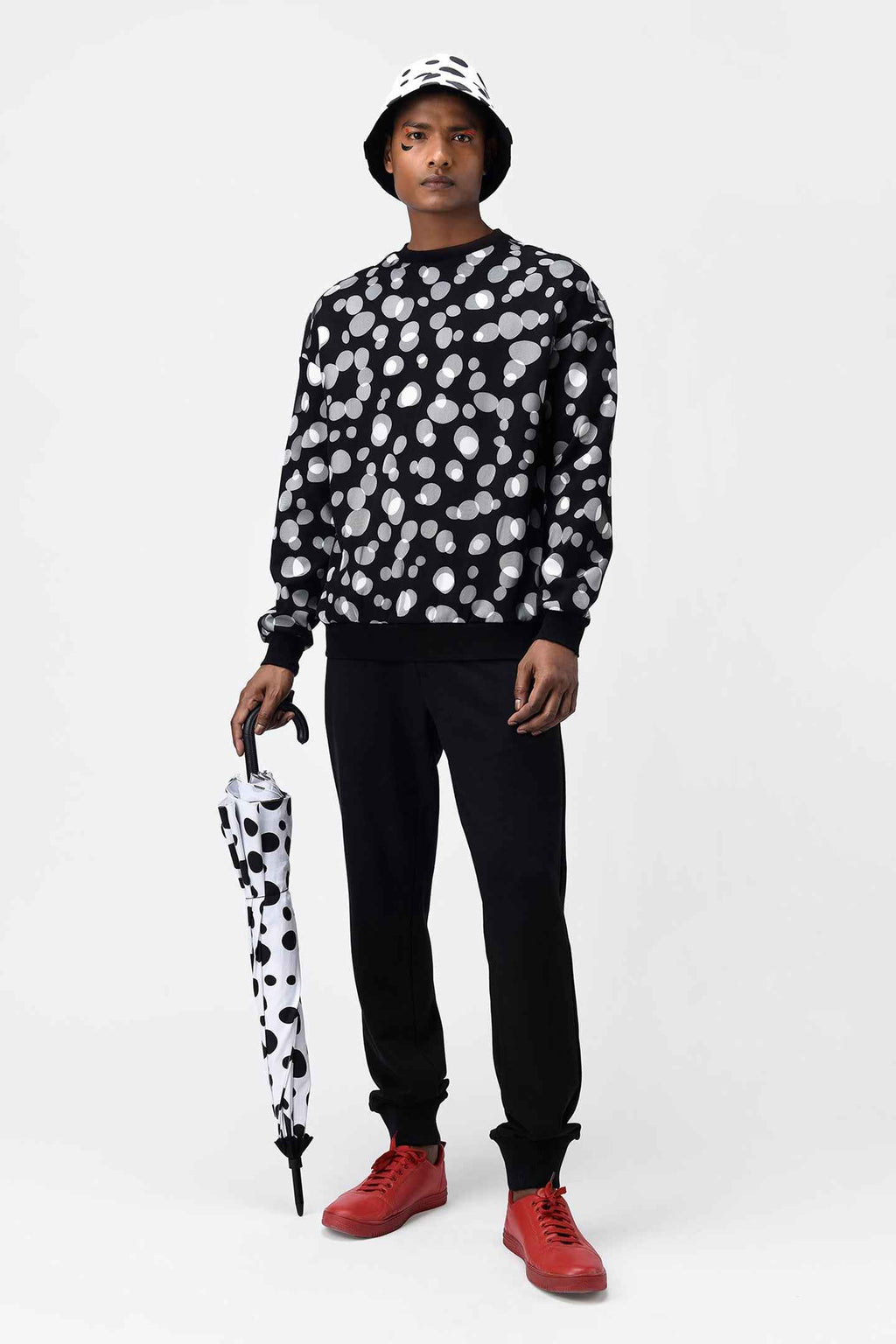 Polka Dot Tulle Men Sweatshirt