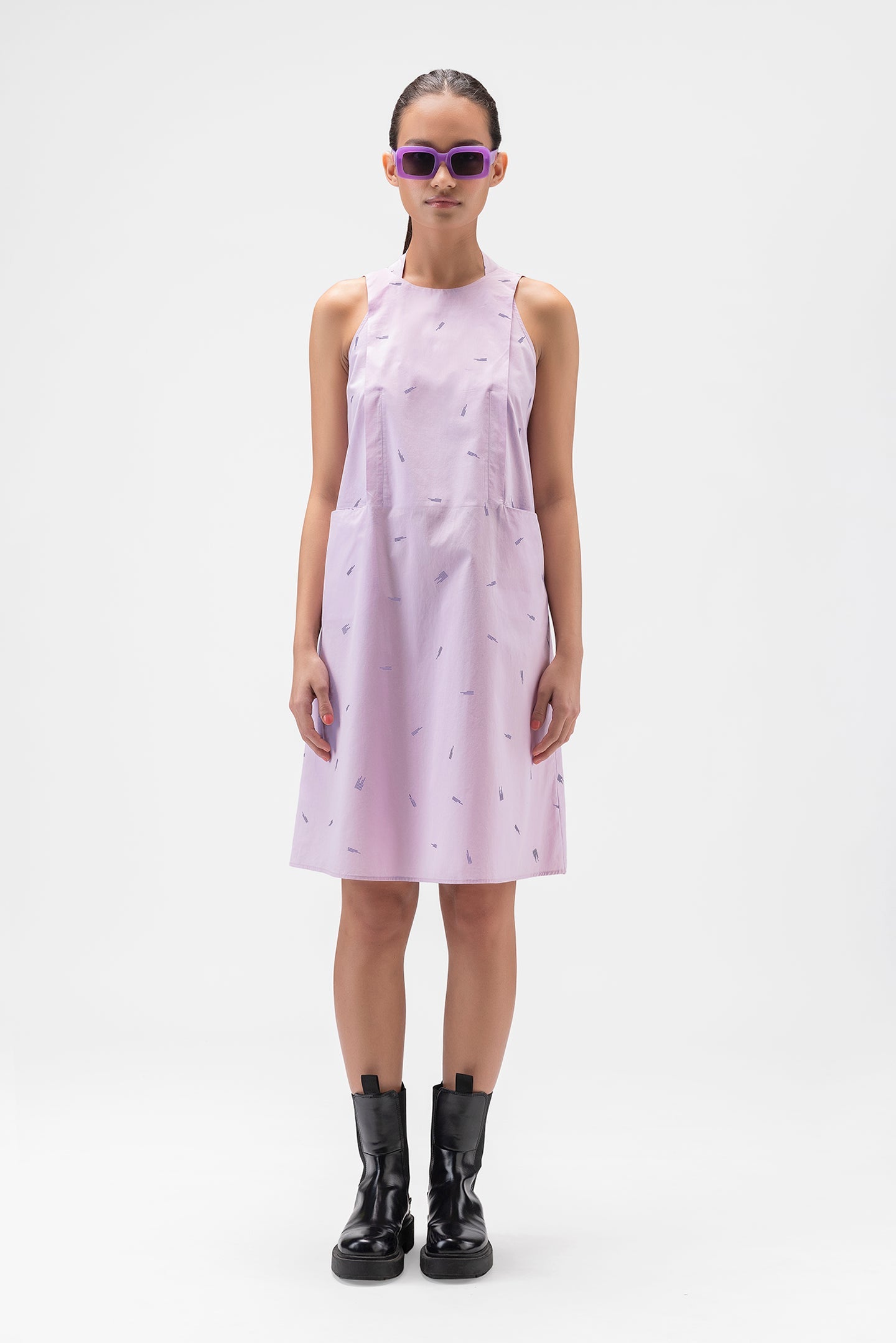 Genes Monogrammed Sleeveless Dress