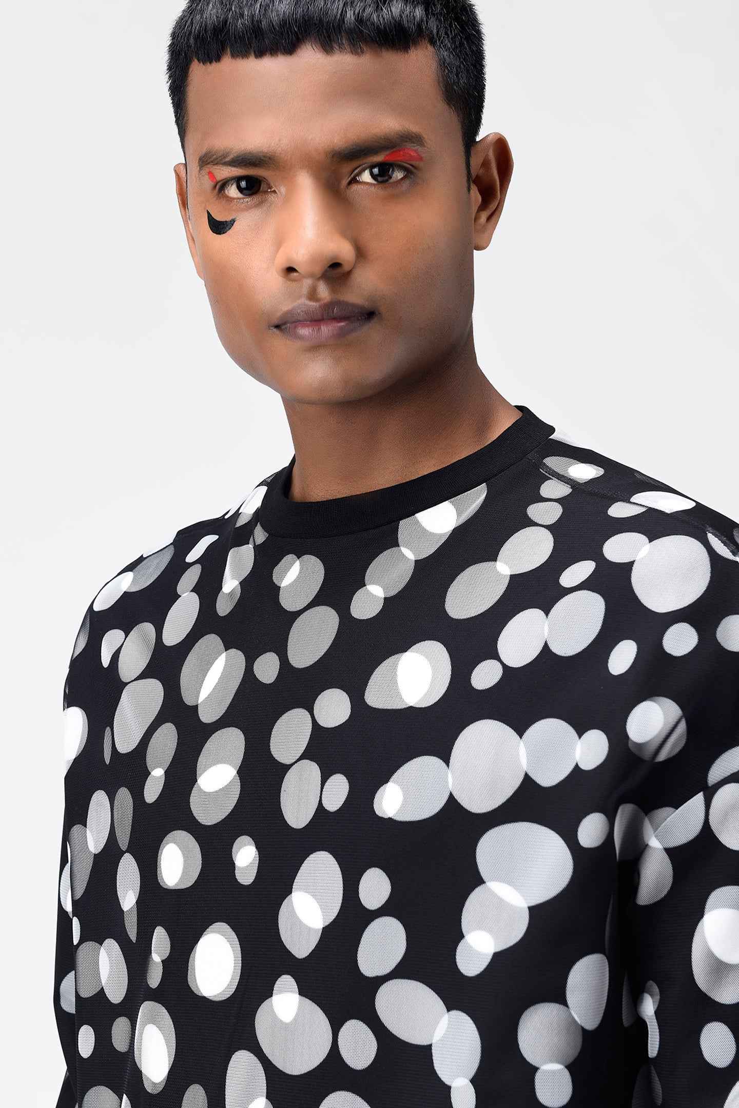 Polka Dot Tulle Men Sweatshirt