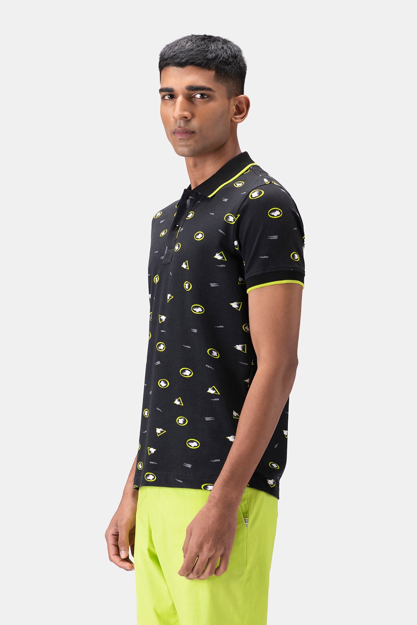 Floral Iconography Men Polo Shirt