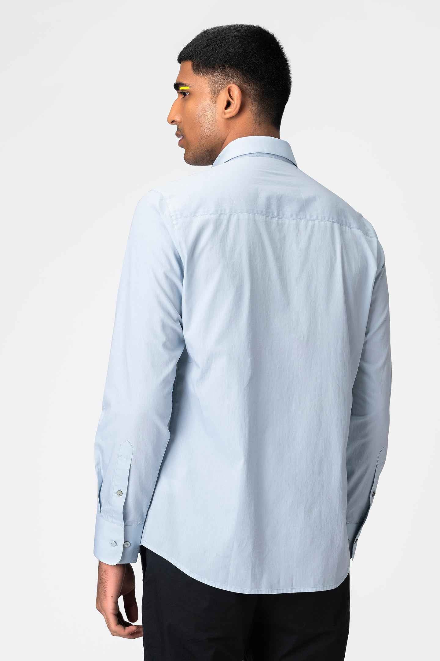 Classic Light Blue Formal Shirt for Men joemarzi Classic Light Blue Formal Shirt for Men joemarzi