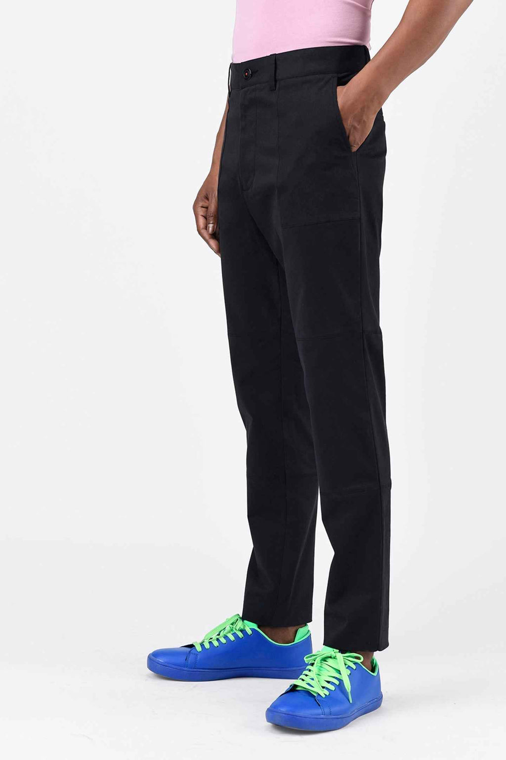 Men Regular Fit Trousers with Special Details