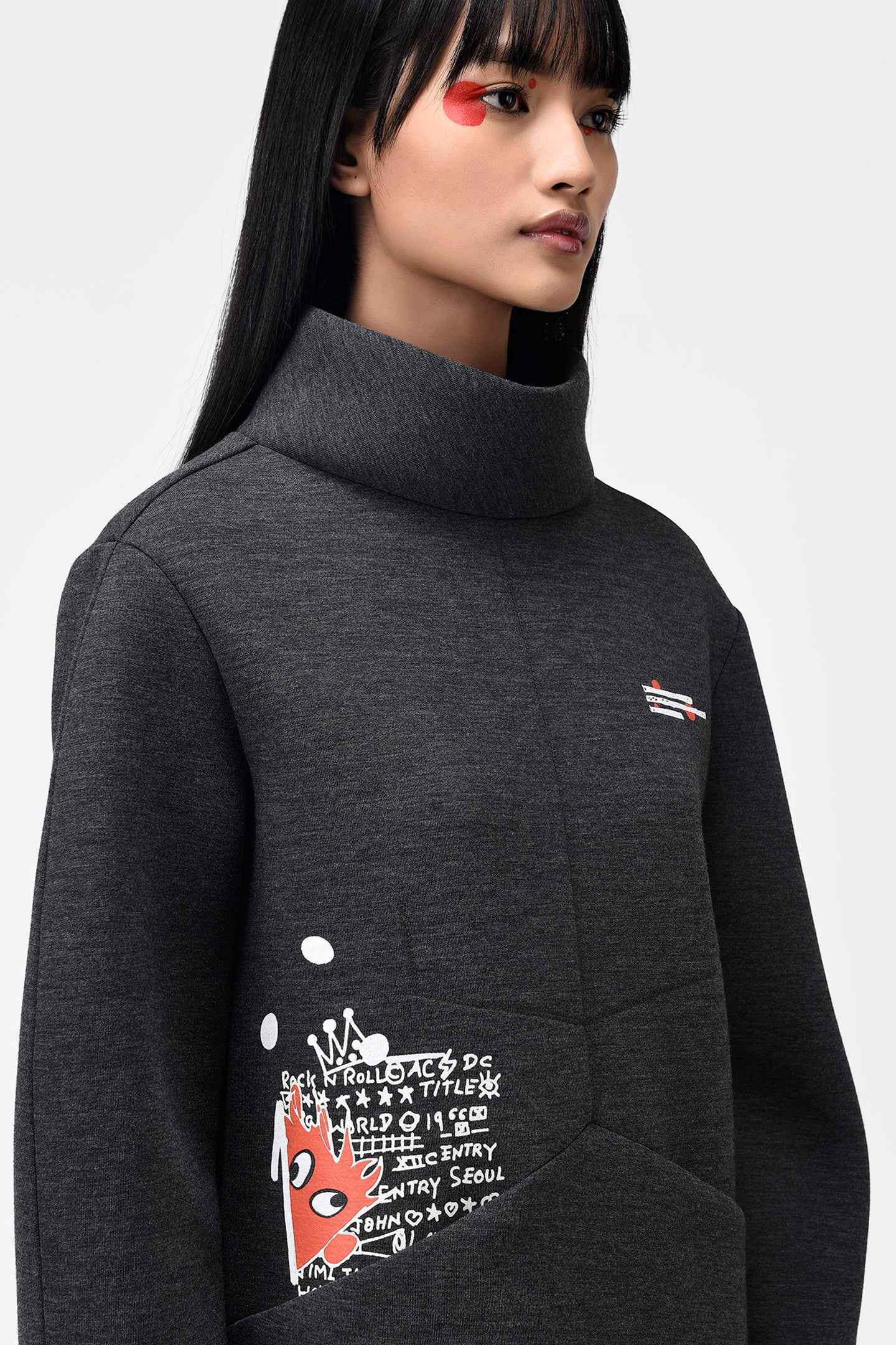 Paris To Delhi Printed Women Sweatshirt