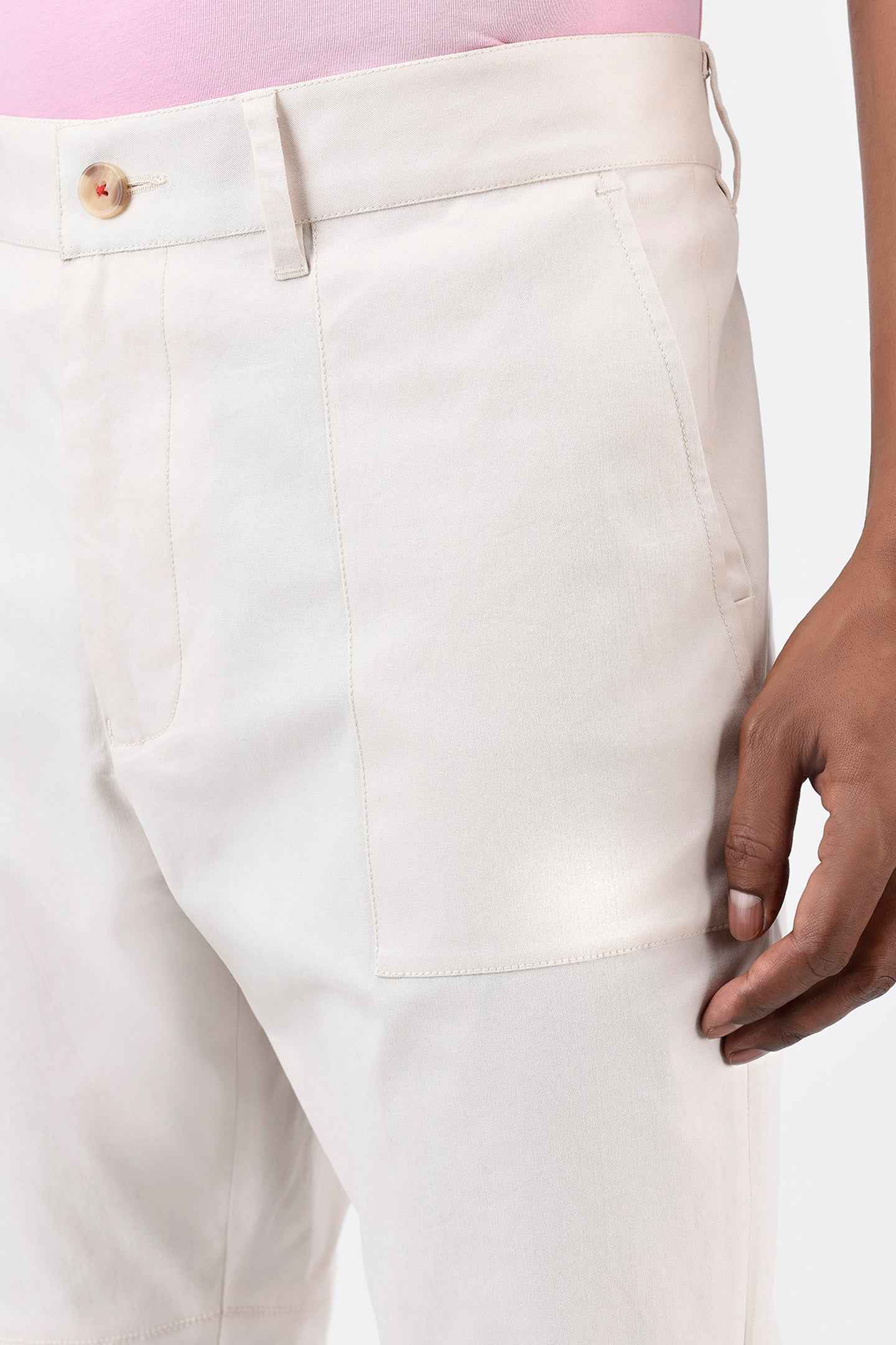 Men Regular Fit Trousers with Special Details