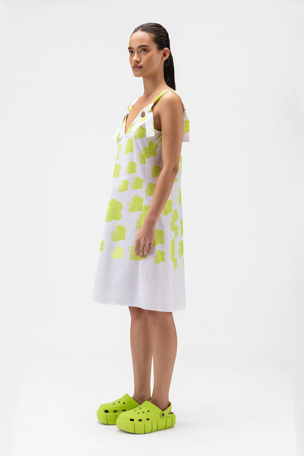 Abstract Florals Sleeveless Dress