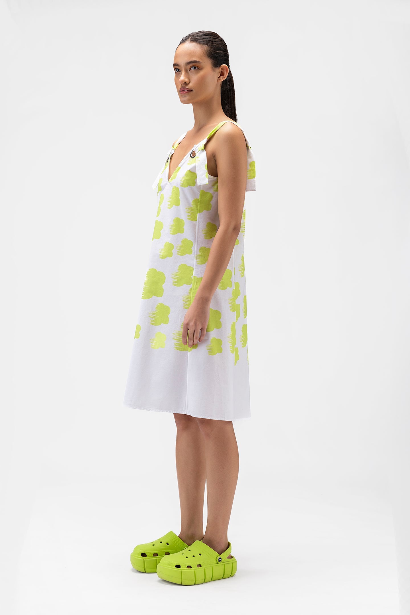 Abstract Florals Sleeveless Dress