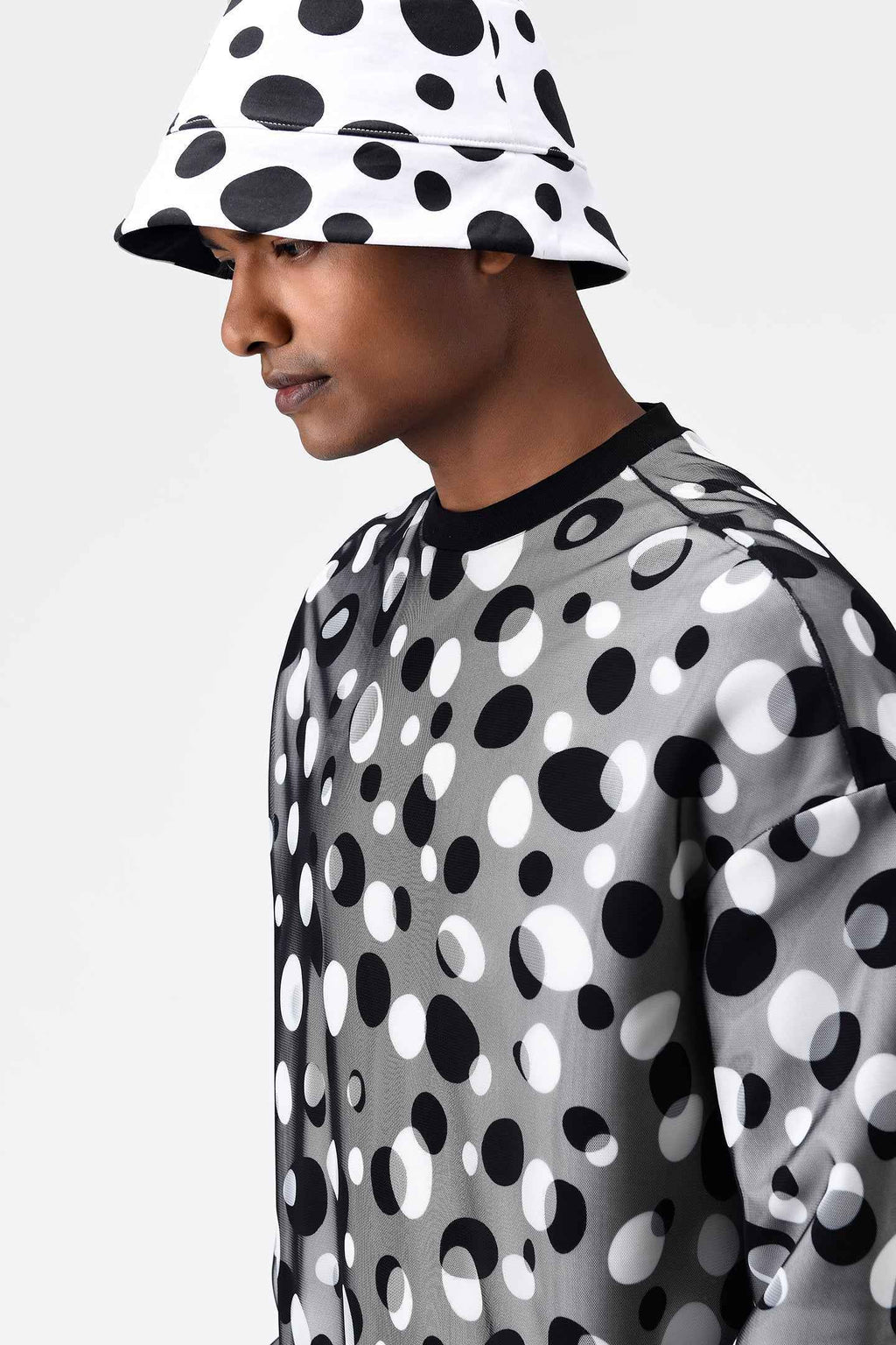 Polka Dot Tulle Men Sweatshirt