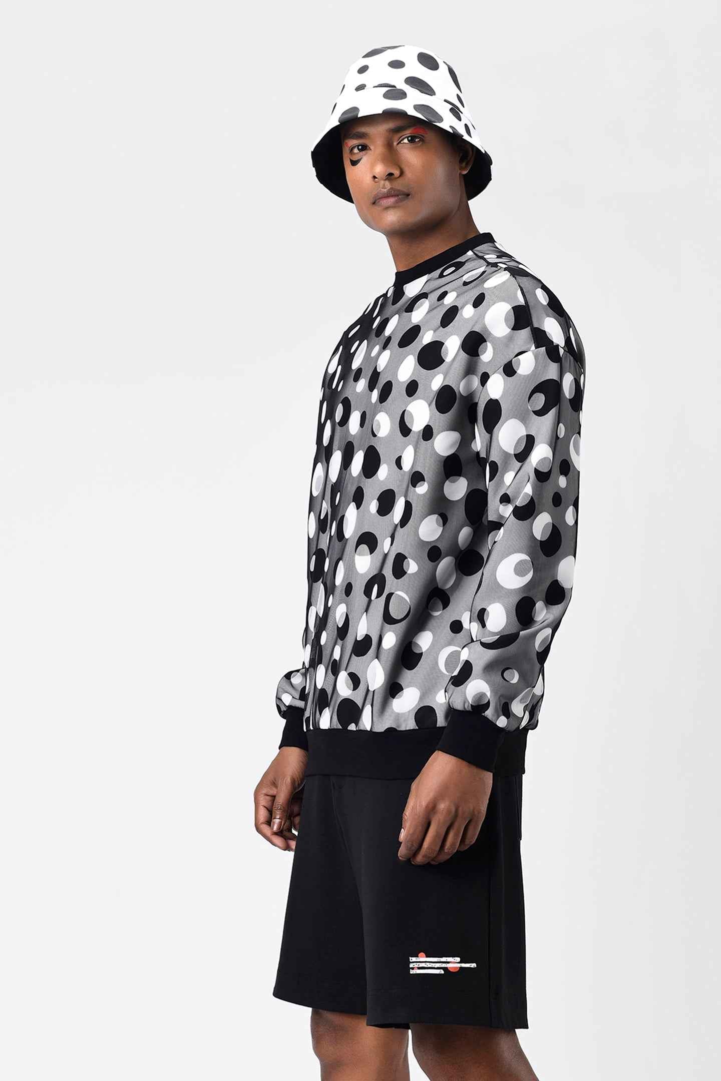 Polka Dot Tulle Men Sweatshirt