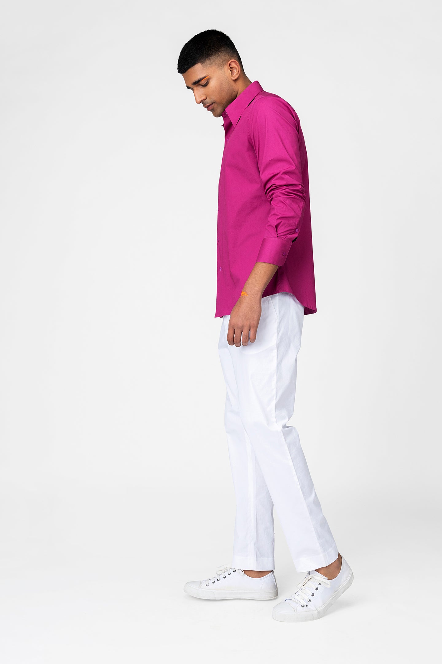 Bold Magenta Formal Shirt for Men