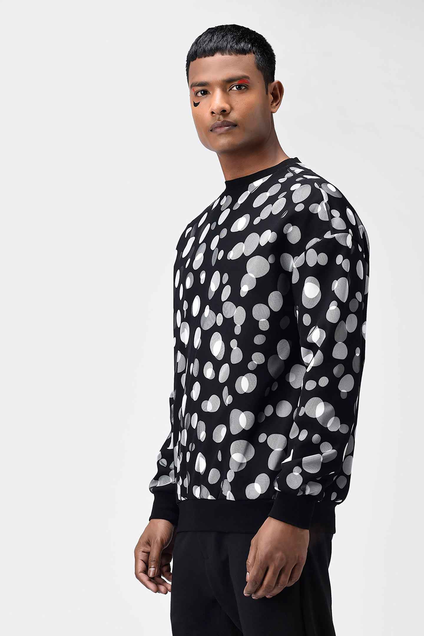 Polka Dot Tulle Men Sweatshirt