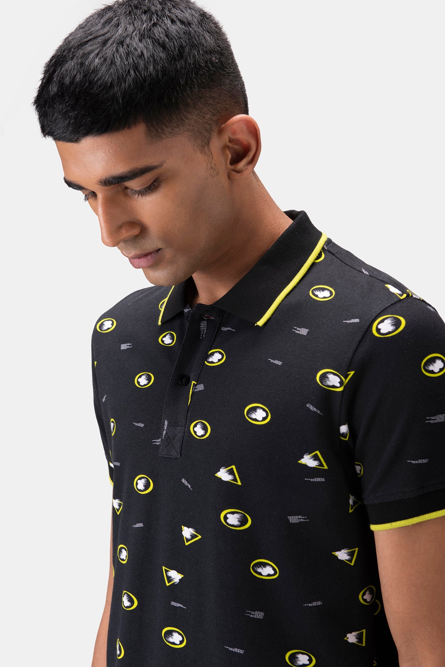 Floral Iconography Men Polo Shirt