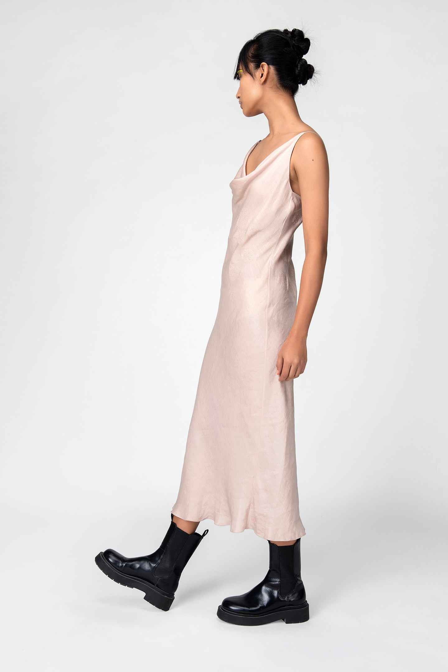 nude midi slip dress Resa Madison Slip Dress In Nude In Boa - 30% Off