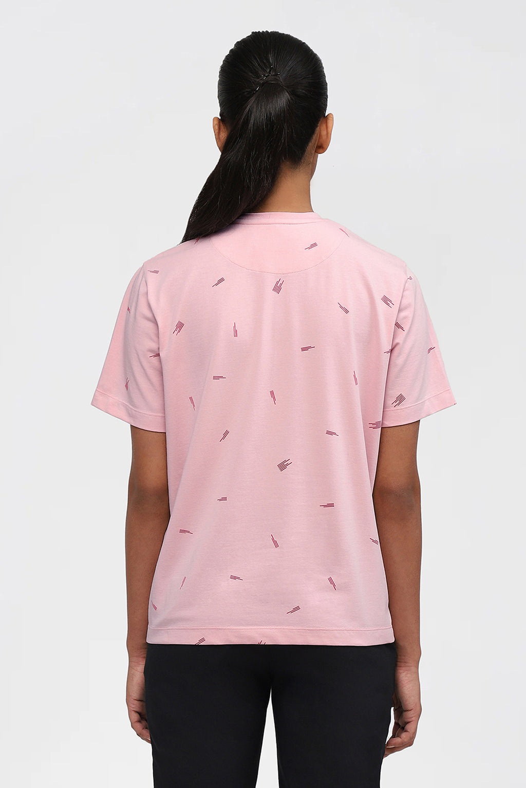 Rose Pink Classic Design Womens T-shirt