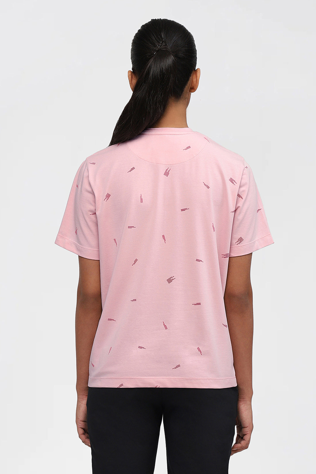 Rose Pink Classic Design Womens T-shirt