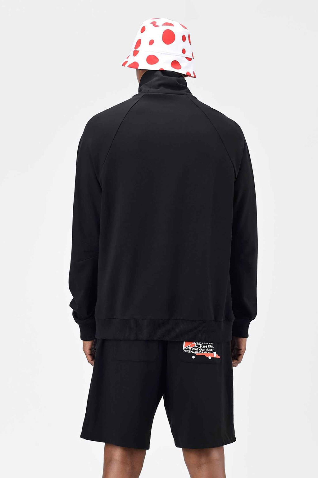 Typography Men Turtle Neck Sweatshirt