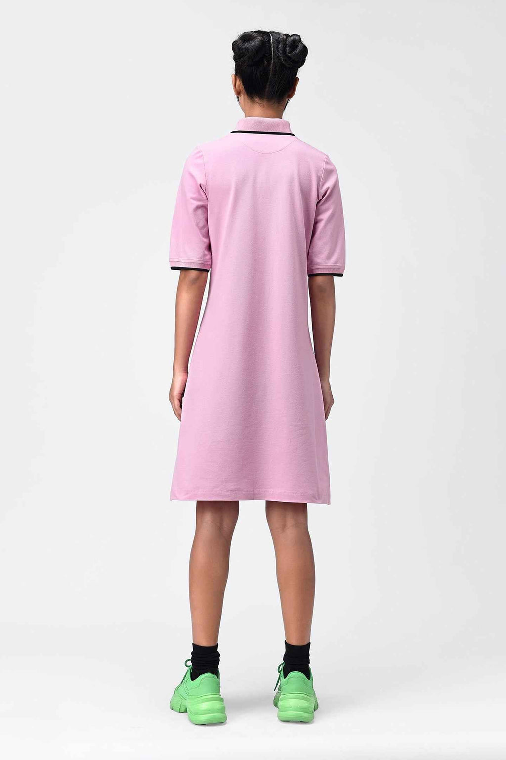 Embroidered Polo Dress