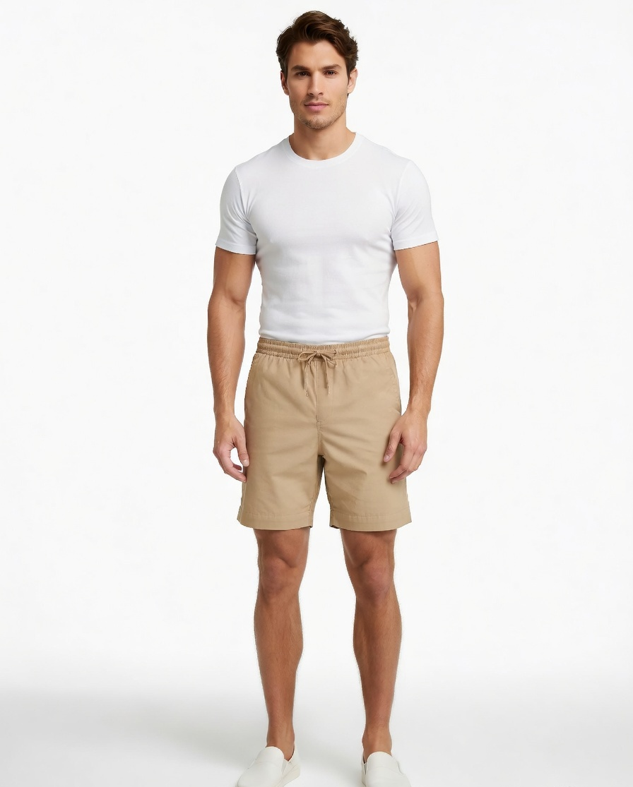 Casual Mens Shorts Light Brown