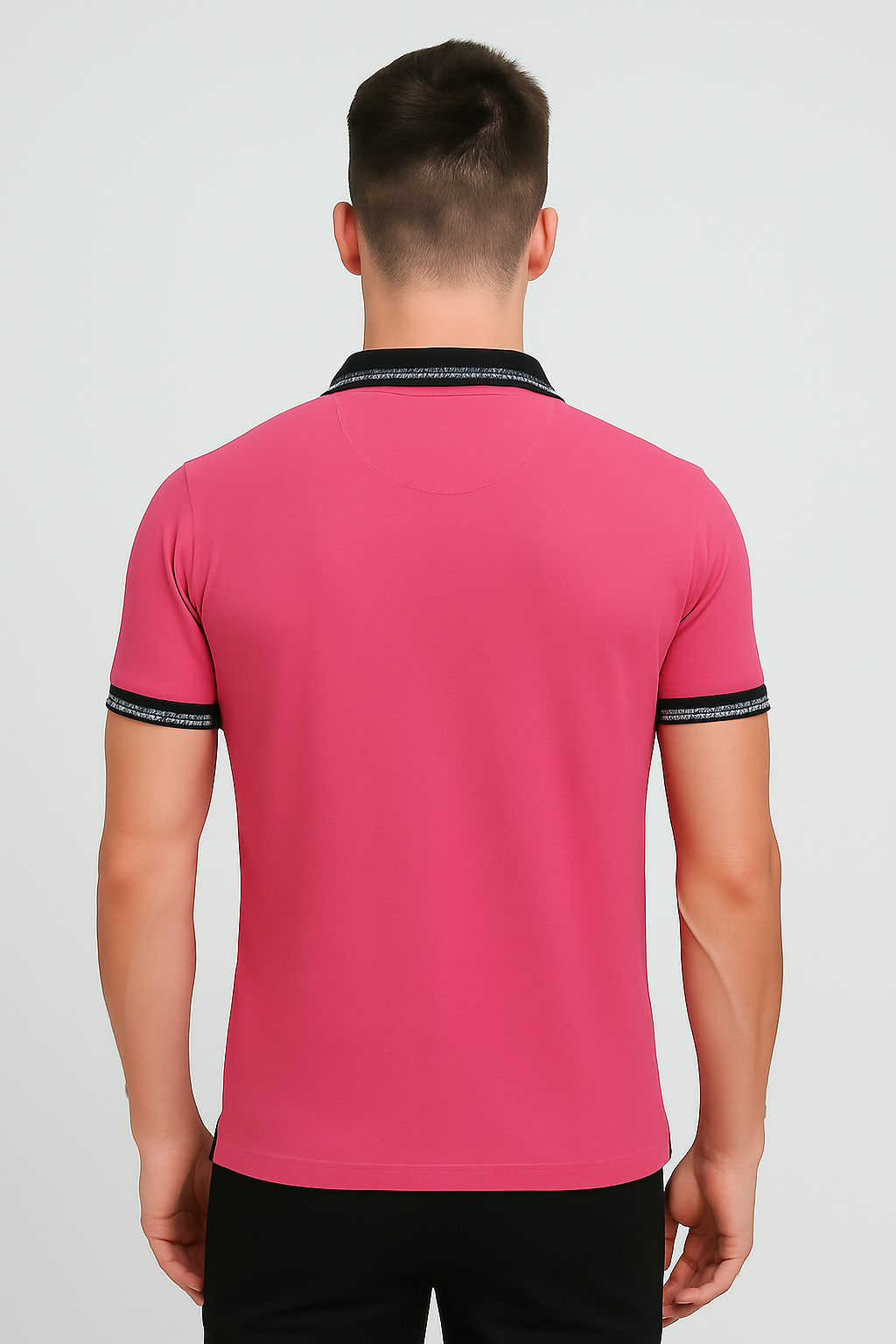 Fuschia Pink Classic Polo Mens T-shirt