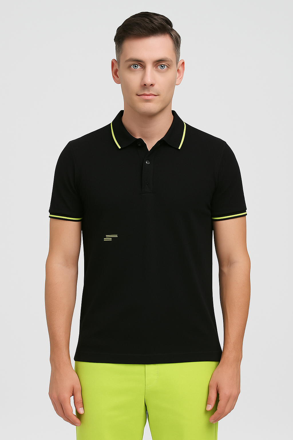 Black Classic Polo Mens T-shirt - Joemarzi