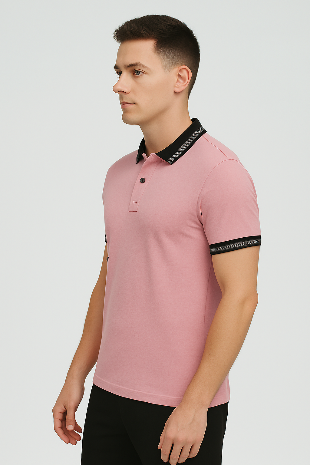 Rose Pink Classic Polo Mens T-shirt - Joemarzi