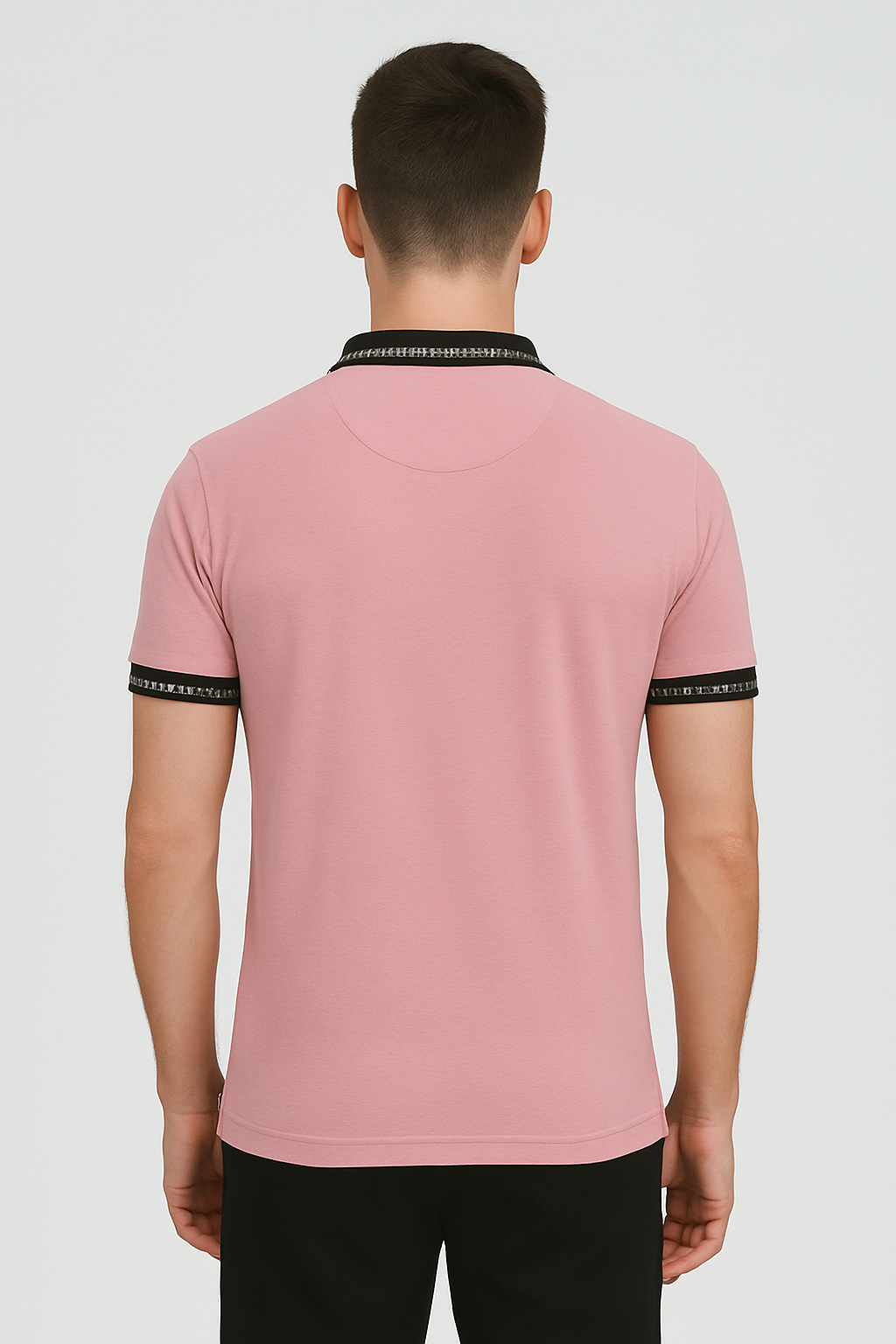 Rose Pink Classic Polo Mens T-shirt