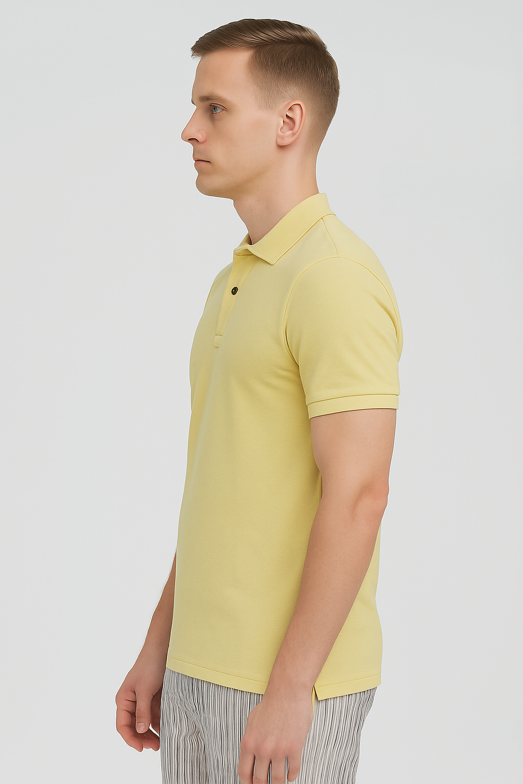 Butter Yellow Classic Polo Mens T-shirt