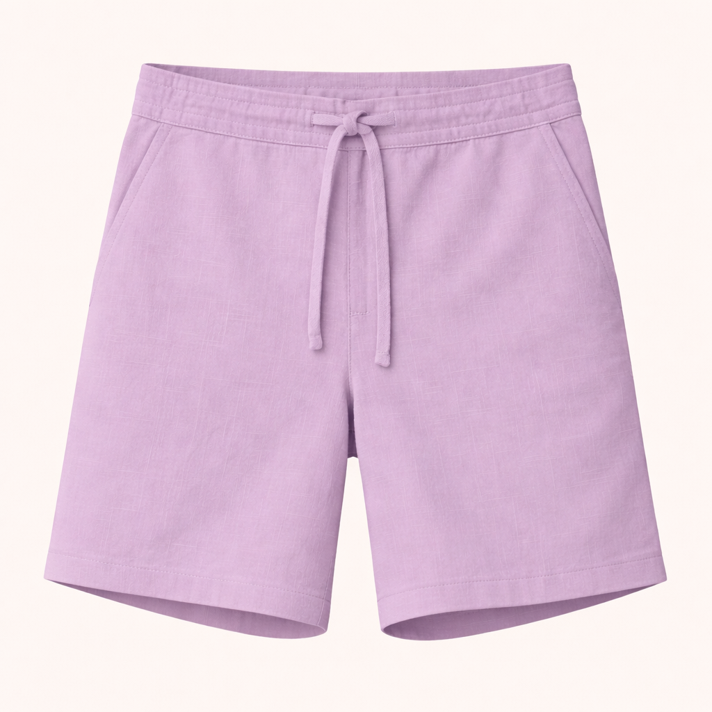 Casual Mens Shorts Purple