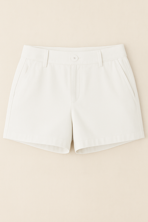 Casual Shorts For Women White - Joemarzi