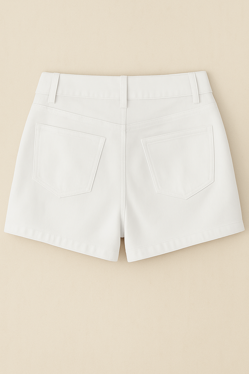 Casual Shorts For Women White - Joemarzi