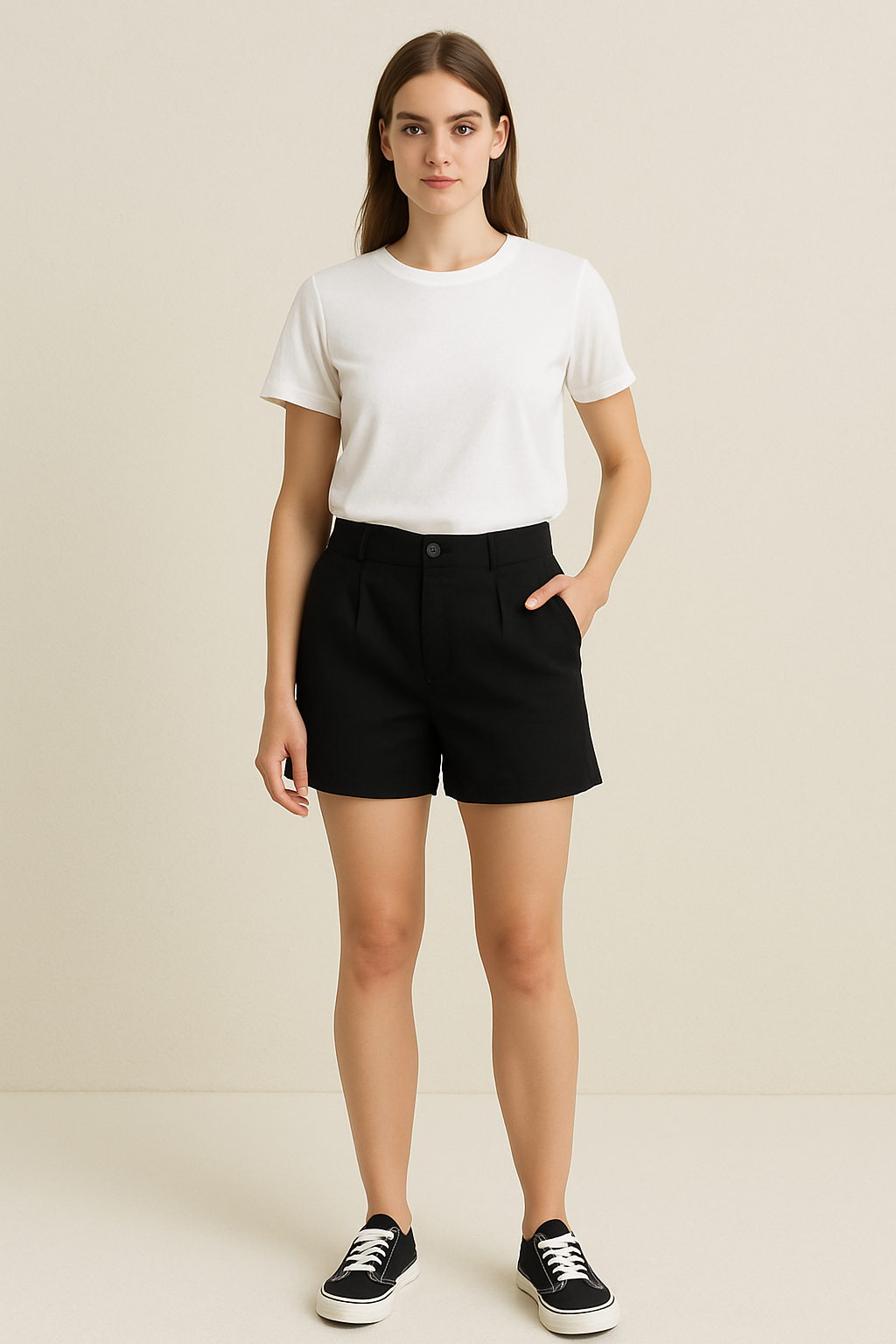 Casual Shorts For Women Black
