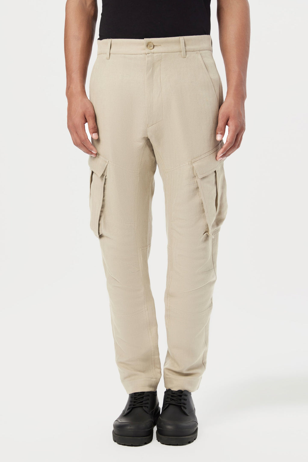 Easy Fit Cargo Pants with Expanding Side Pockets - Genes Lecoanet Hemant